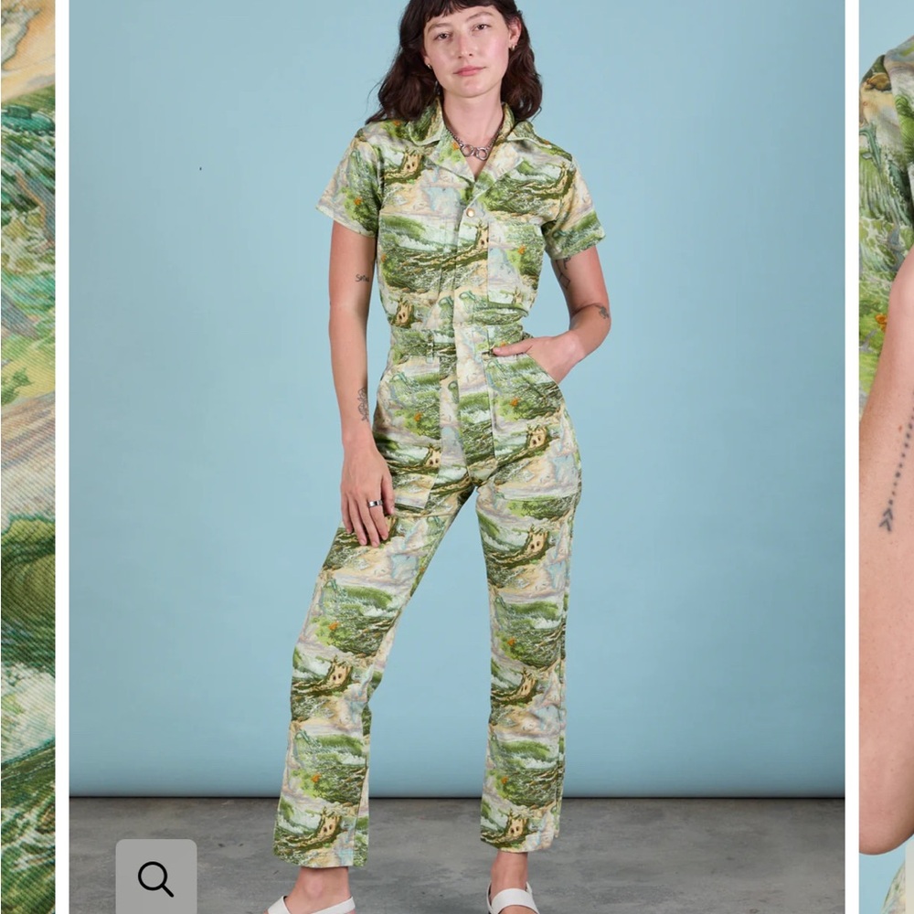 Big Bud Press Bill Ogden Ocean and Sky Multicolor Artistic Jumpsuit